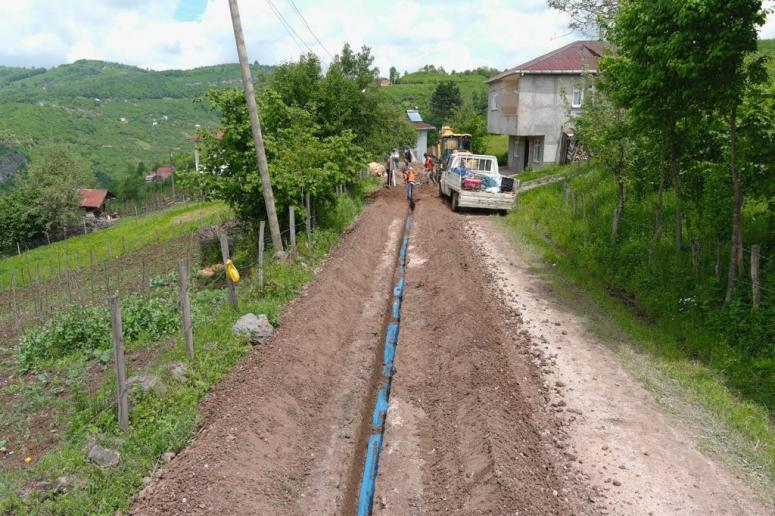 ARMUTLU&rsquo;YA YENİ ŞEBEKE HATTI