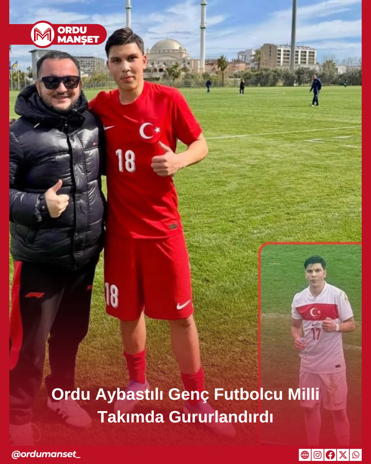 Ordu Aybastılı Gen&ccedil; Futbolcu Milli Takımda Gururlandırdı