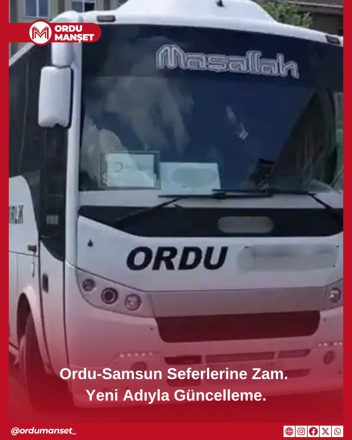 Ordu-Samsun Seferlerine Zam.