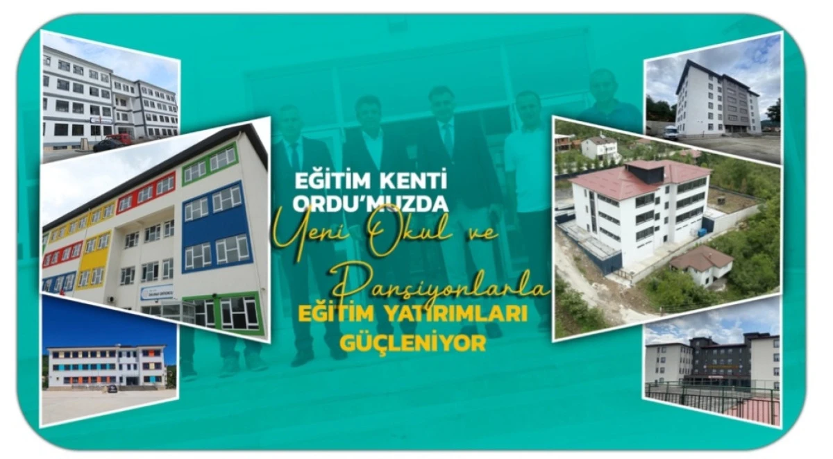 Ordu’ya 116 Derslikli 7 Yeni Okul Kazandırıldı